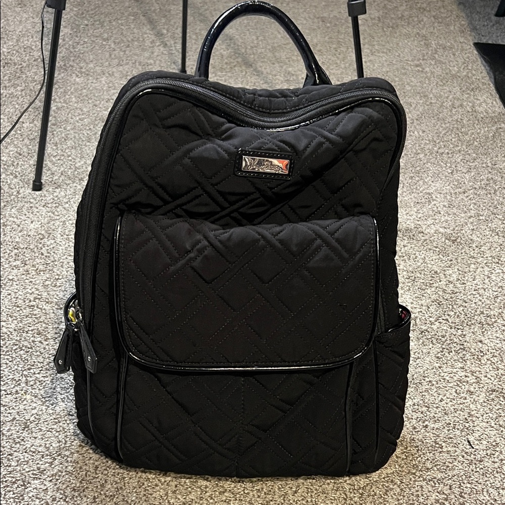 Vera Bradley Black Quilted Backpack